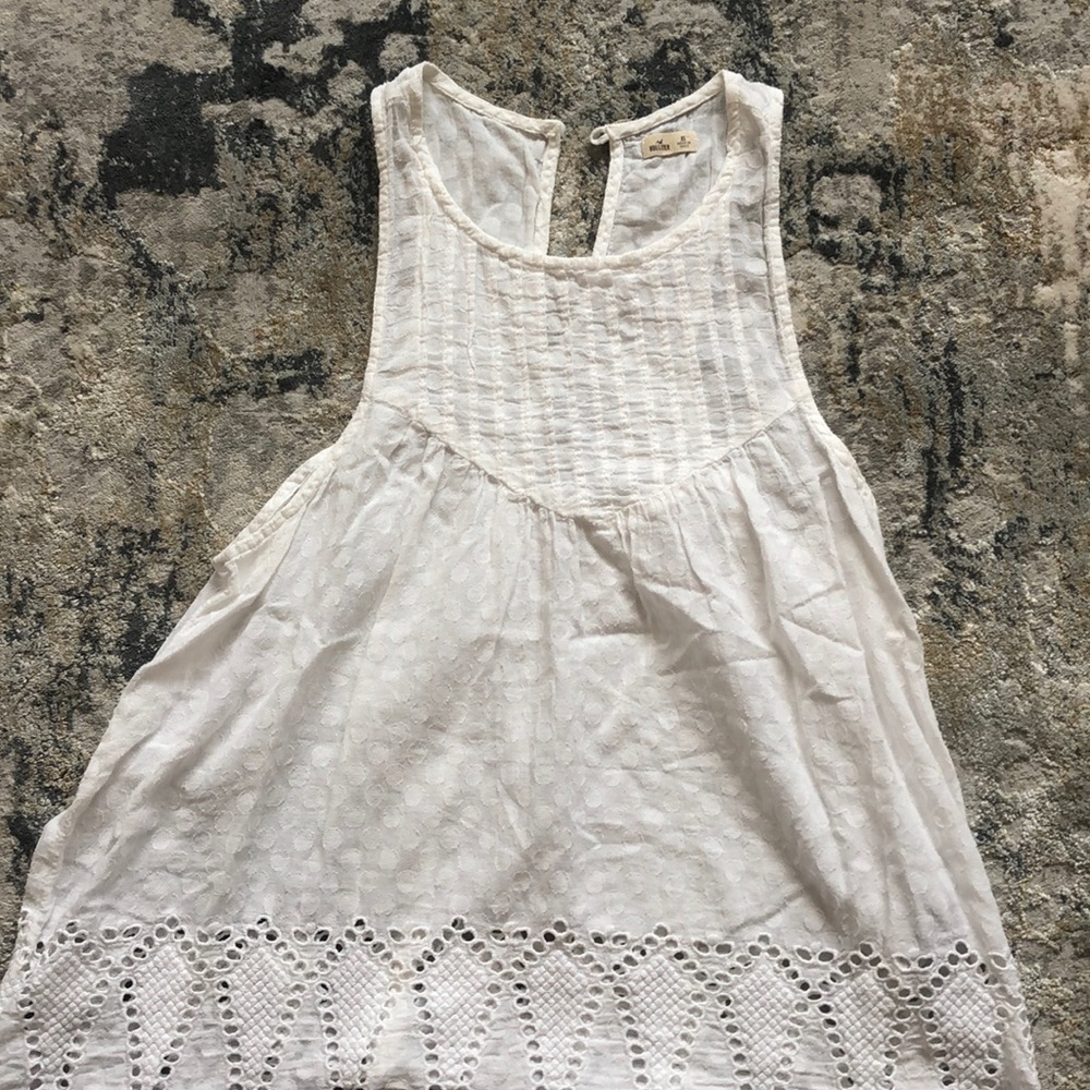 white flowy tank top